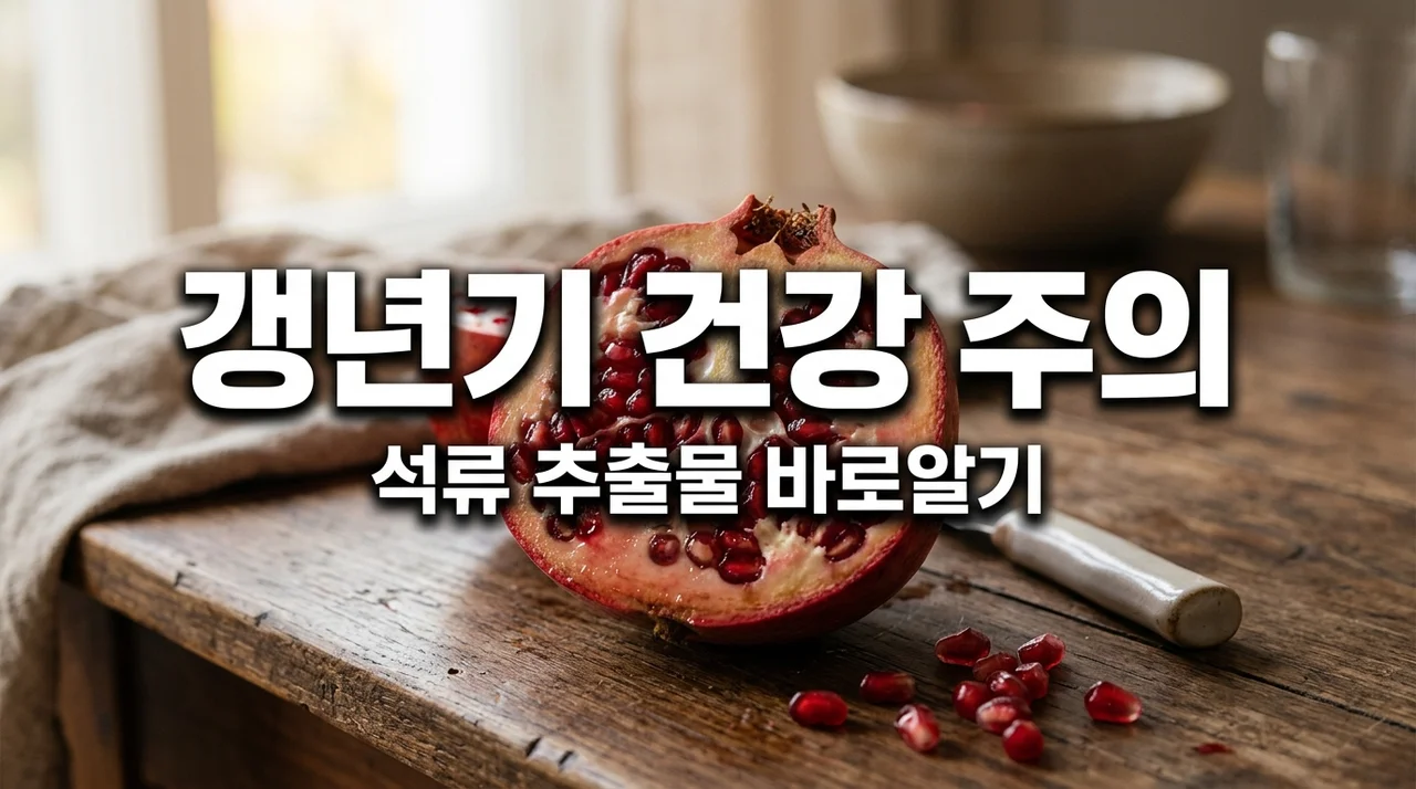 갱년기 여성 필수 '석류 추출물' 에스트로겐 수치와 유방암 주의점