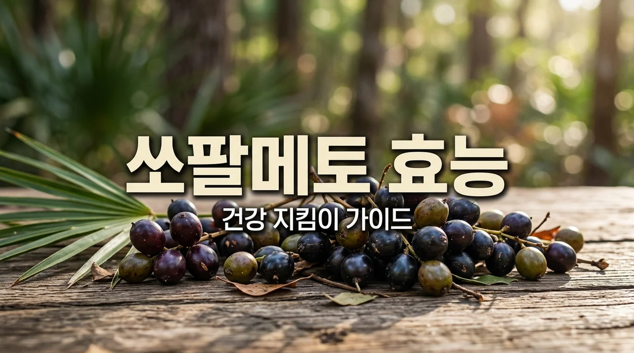 전립선 건강 지킴이 쏘팔메토 효능과 호르몬 변화 부작용 총정리
