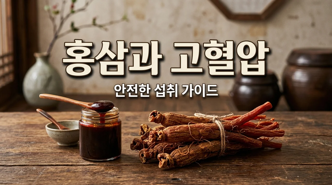 홍삼 효능과 고혈압 환자 주의사항: 중장년 활력 챙기기