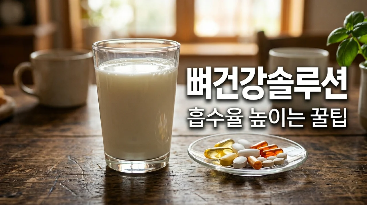 골다공증 예방을 위한 비타민D와 칼슘 최적의 섭취 시간대