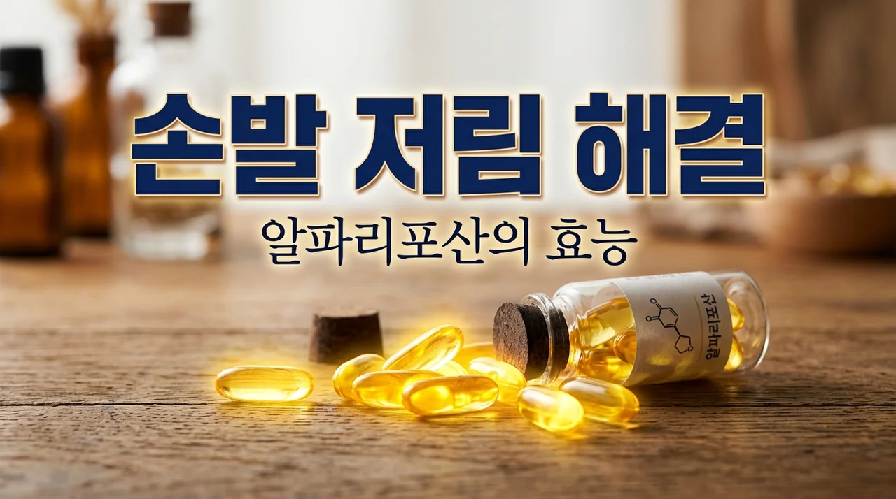 손발 저림 개선, 알파리포산이 당뇨병성 신경병증에 좋은 이유
