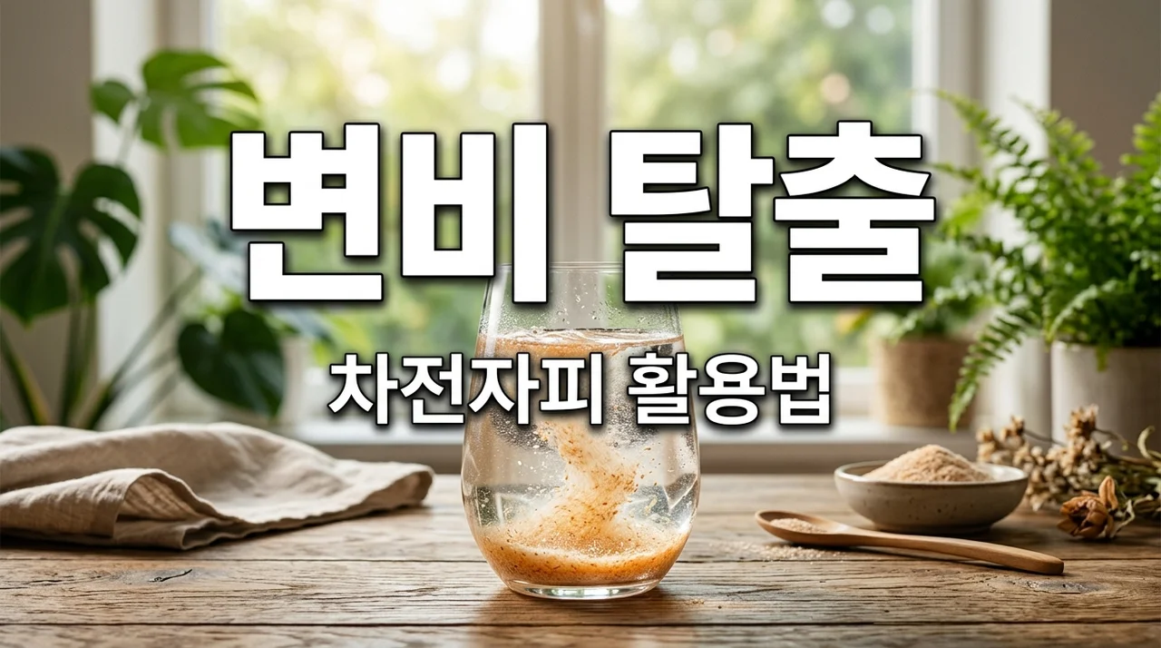 노년기 변비 탈출 차전자피 식이섬유와 수분 섭취의 중요성