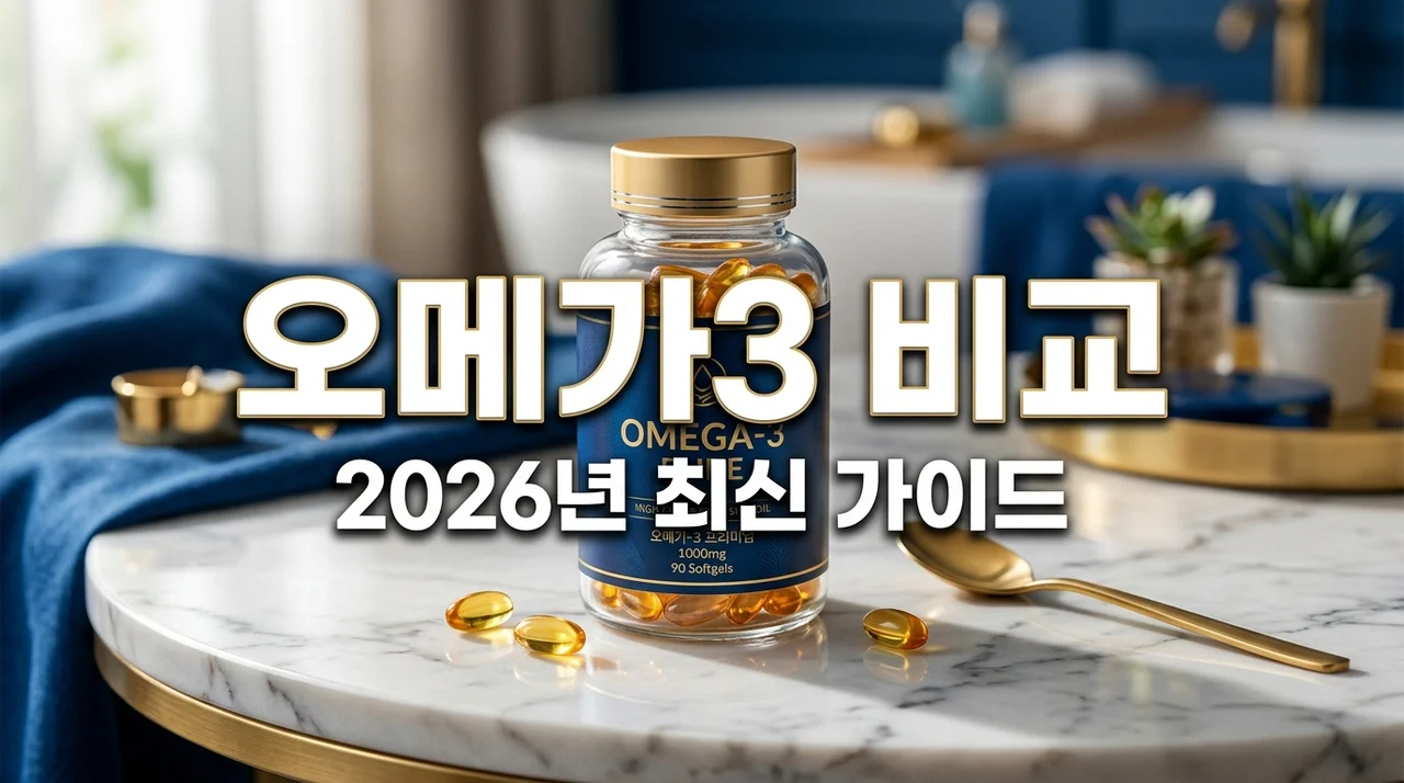 오메가3 고르는 법: 2026년 최신 rTG 형태 vs 인지질 크릴오일 비교