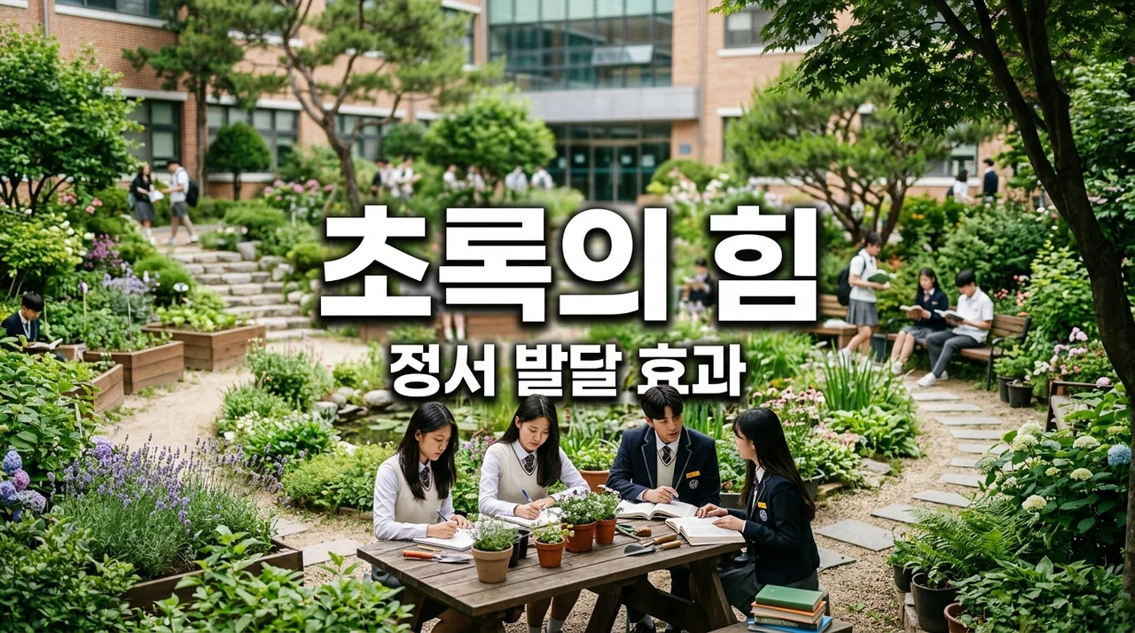 학교 정원 조성 효과, 우리 아이들의 정서 발달에 미치는 영향은?