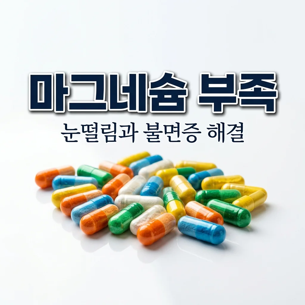 마그네슘 부족 증상 5가지: 눈 떨림과 불면증 해결하는 영양제 고르는 법