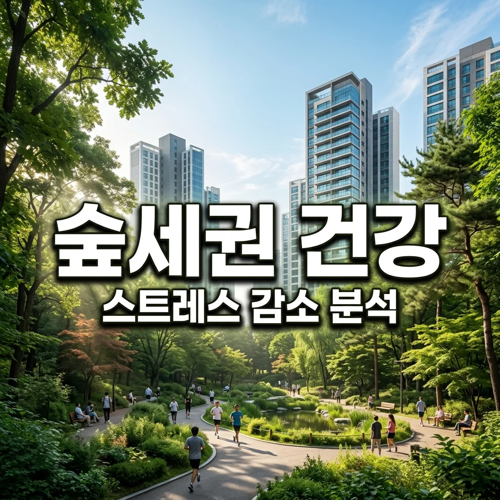 숲세권 아파트 효과, 스트레스 호르몬 코르티솔 감소 수치 공개