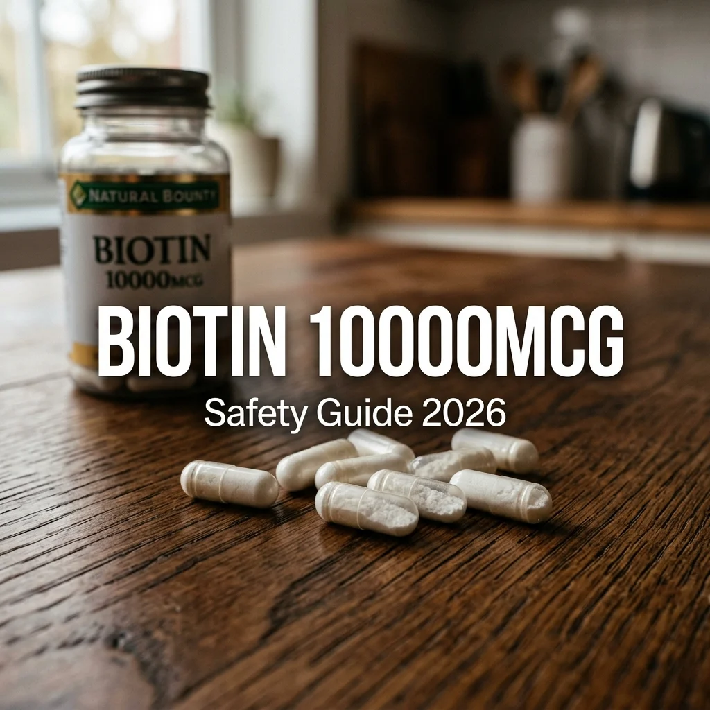 2026년형 비오틴 10,000mcg 고함량, 여드름 부작용 없이 먹는 법