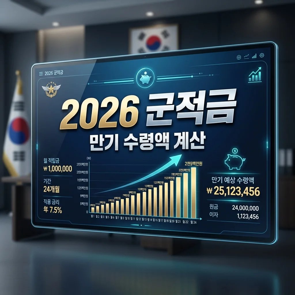 2026년 병사 봉급 인상과 내일준비적금 만기 수령액 완벽 계산