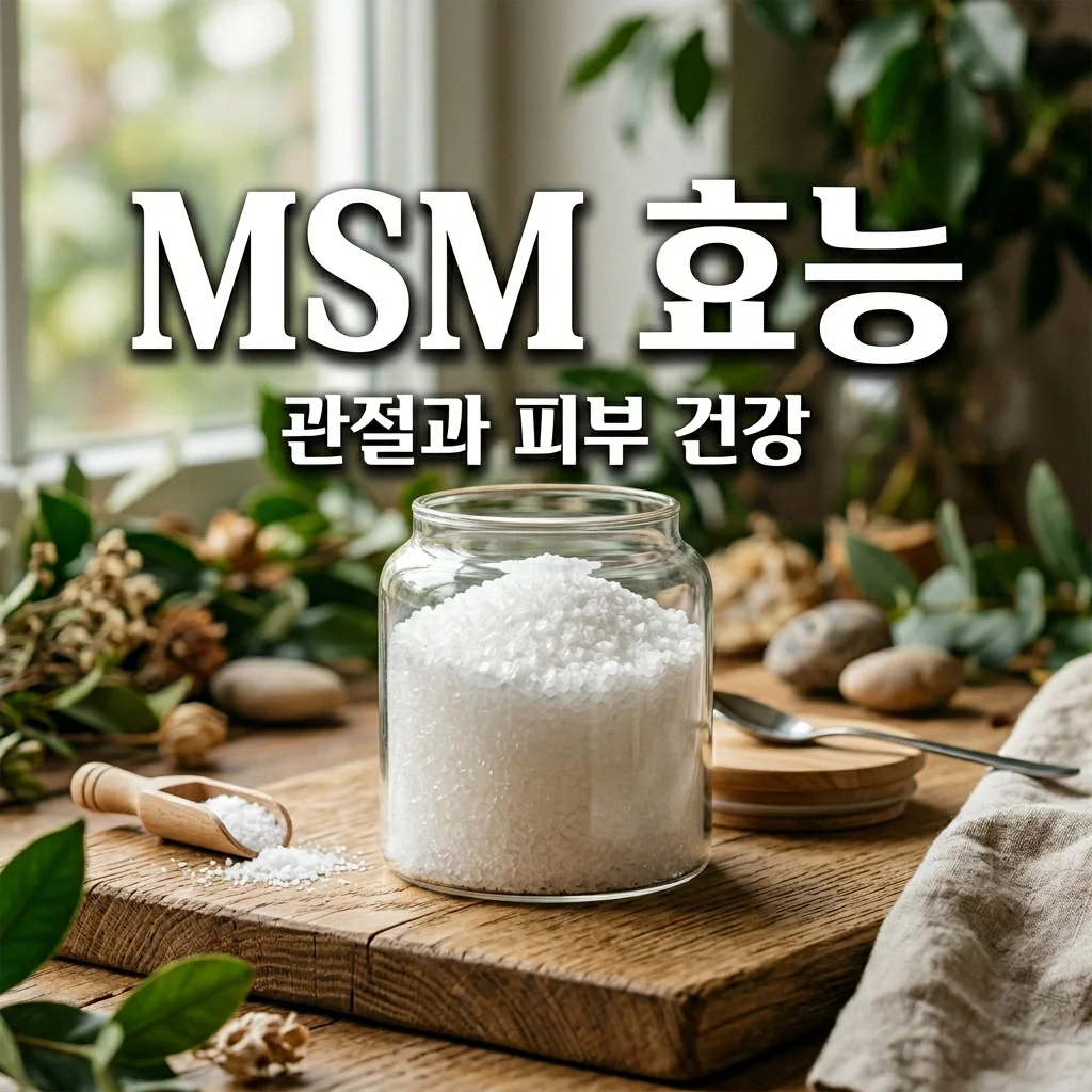 2026년형 MSM 식이유황 효능: 관절 염증 완화와 피부 탄력 개선