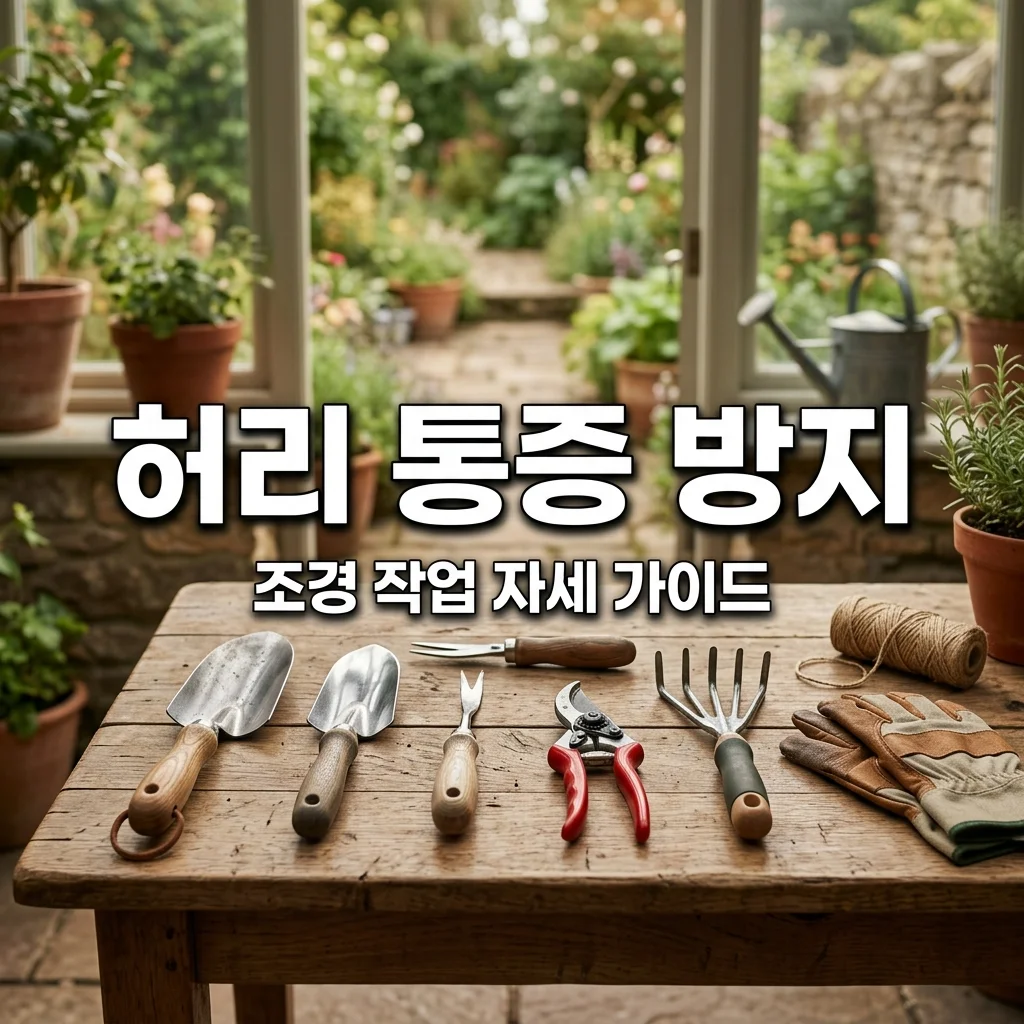 허리 통증 줄이는 인체공학적 조경 도구와 작업 자세 가이드