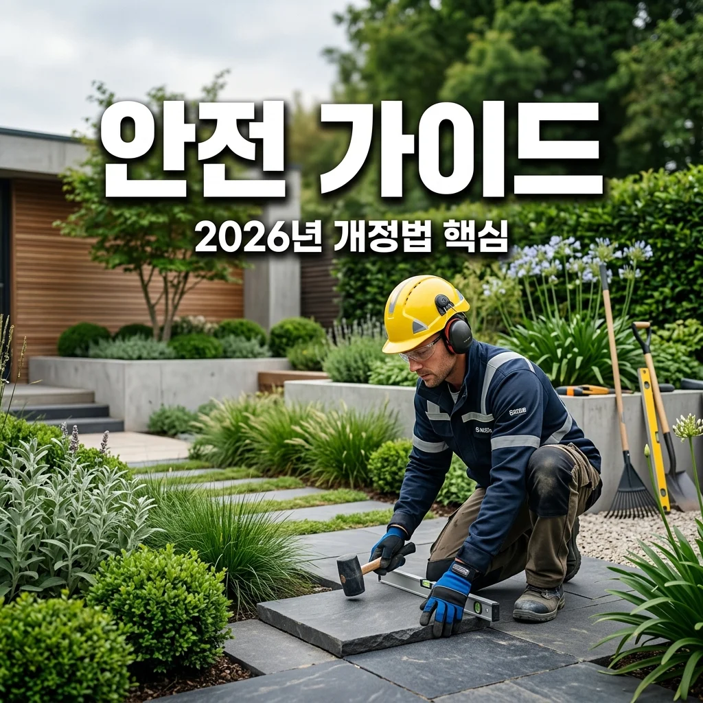 75. 조경 현장 안전 관리: 2026년 강화된 산업안전보건법 가이드