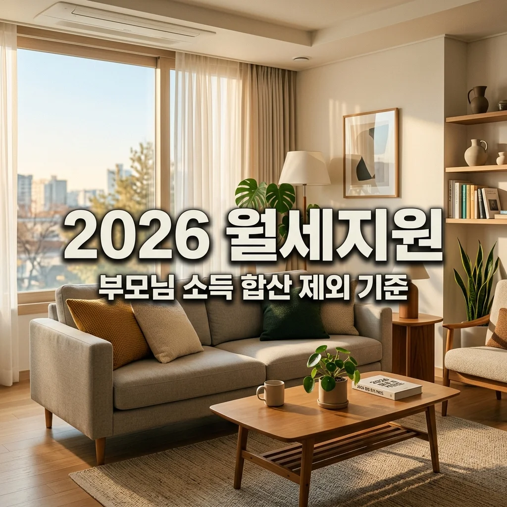 2026년 청년 월세 지원 사업 연장, 부모님 소득 제외 기준 완벽 정리