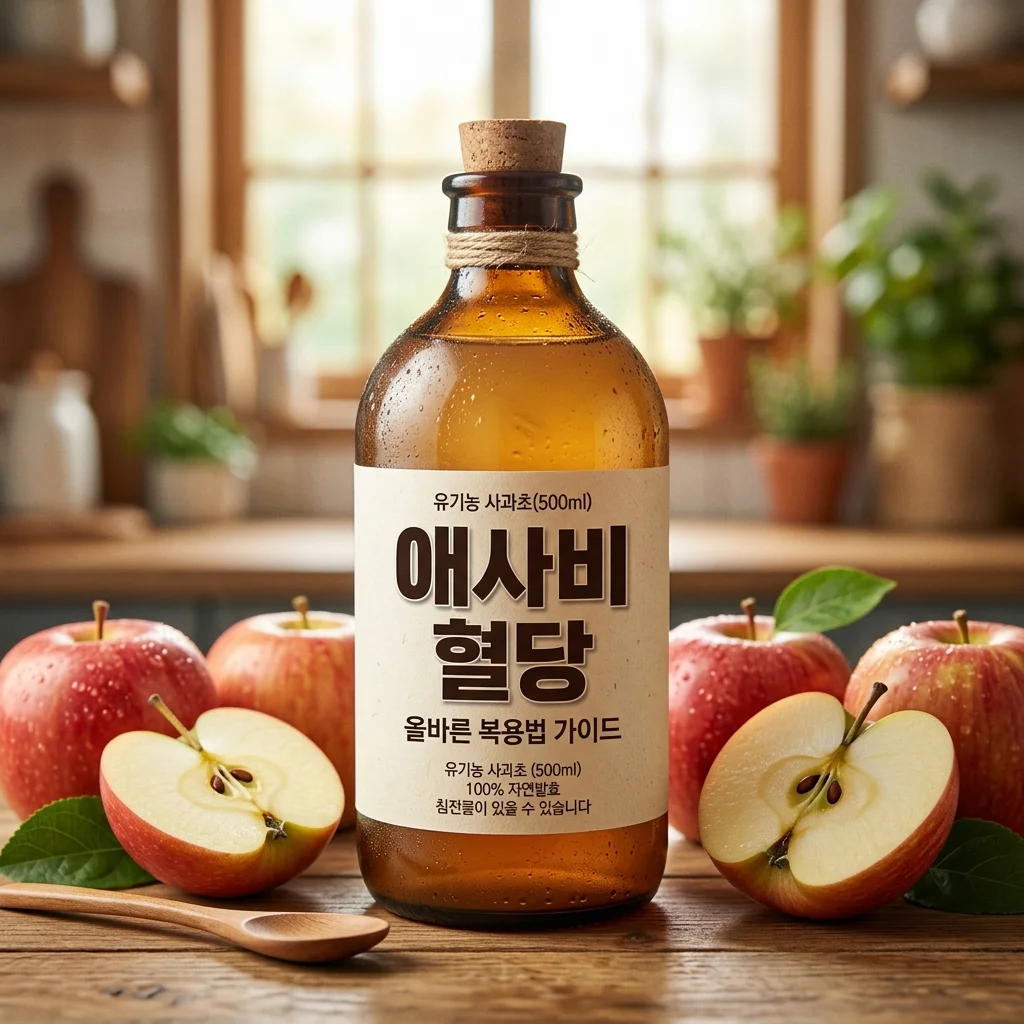 공복 혈당 낮추는 법: 애플사이다비니거(애사비) 복용법과 핵심 효능
