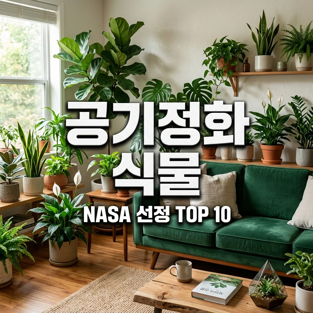 거실 공기정화 식물 TOP 10, NASA가 증명한 효과와 관리법