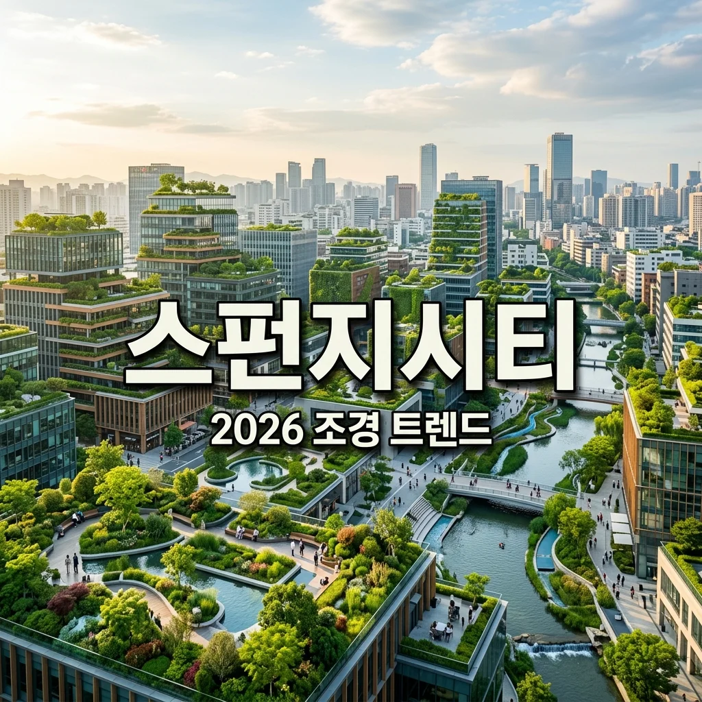 2026년 해외 조경 트렌드: 스펀지 시티와 빗물 정원 완전 정복