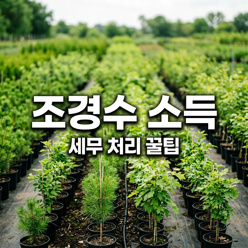 조경수 재배로 농지 외 소득 만들기 및 세무 처리 완벽 가이드