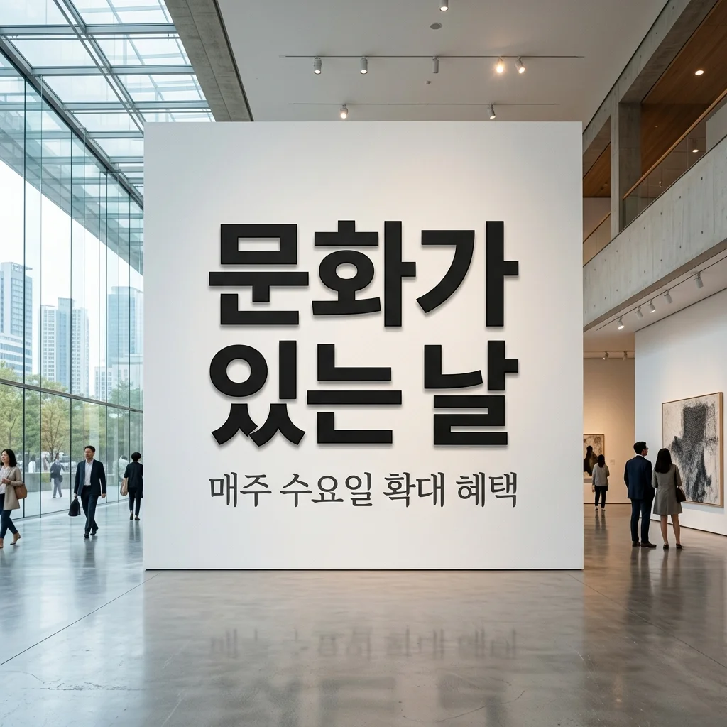 문화가 있는 날 매주 수요일 확대, 박물관·미술관 할인 혜택 정리