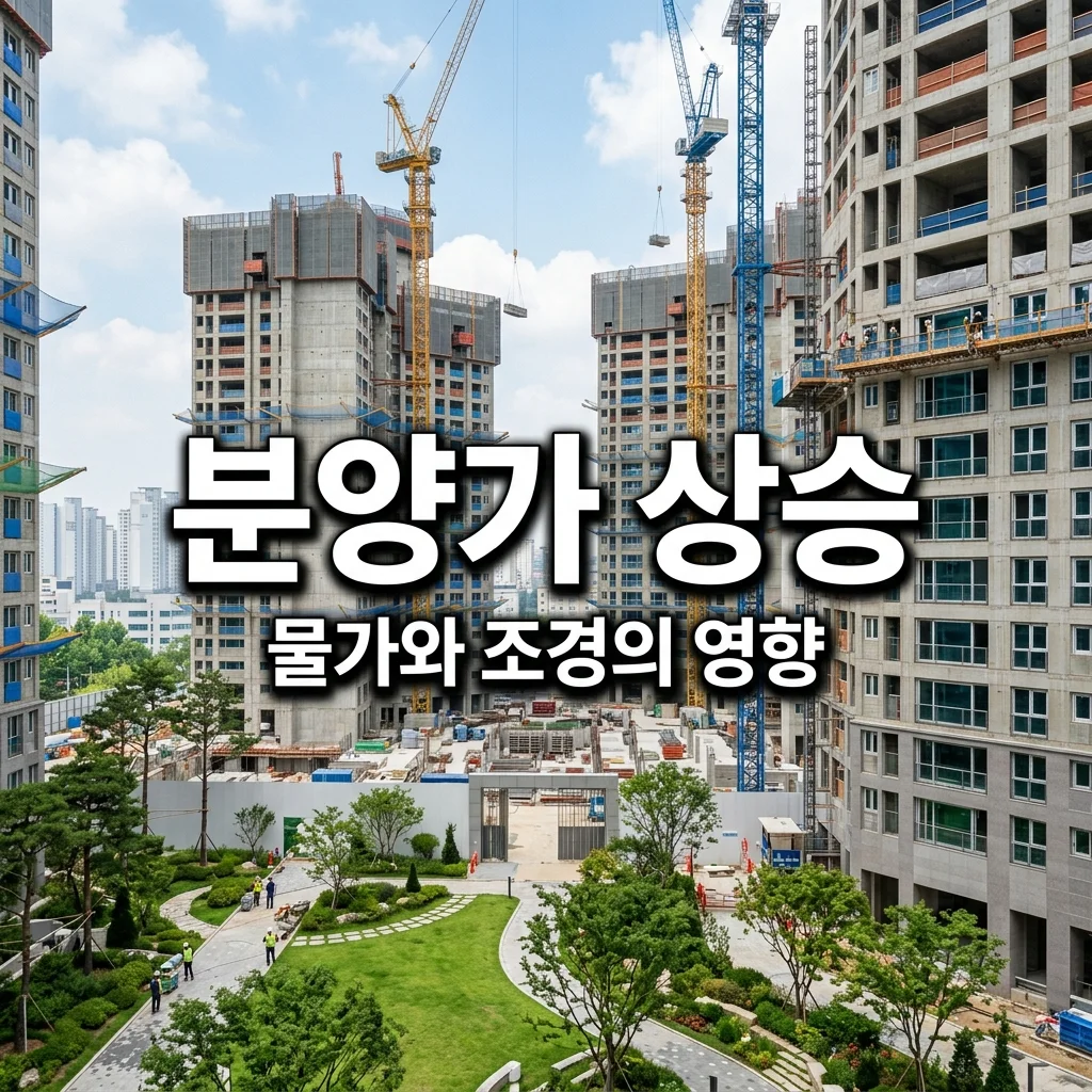 부동산 분양가 상승의 진실, 물가와 조경 비용의 상관관계