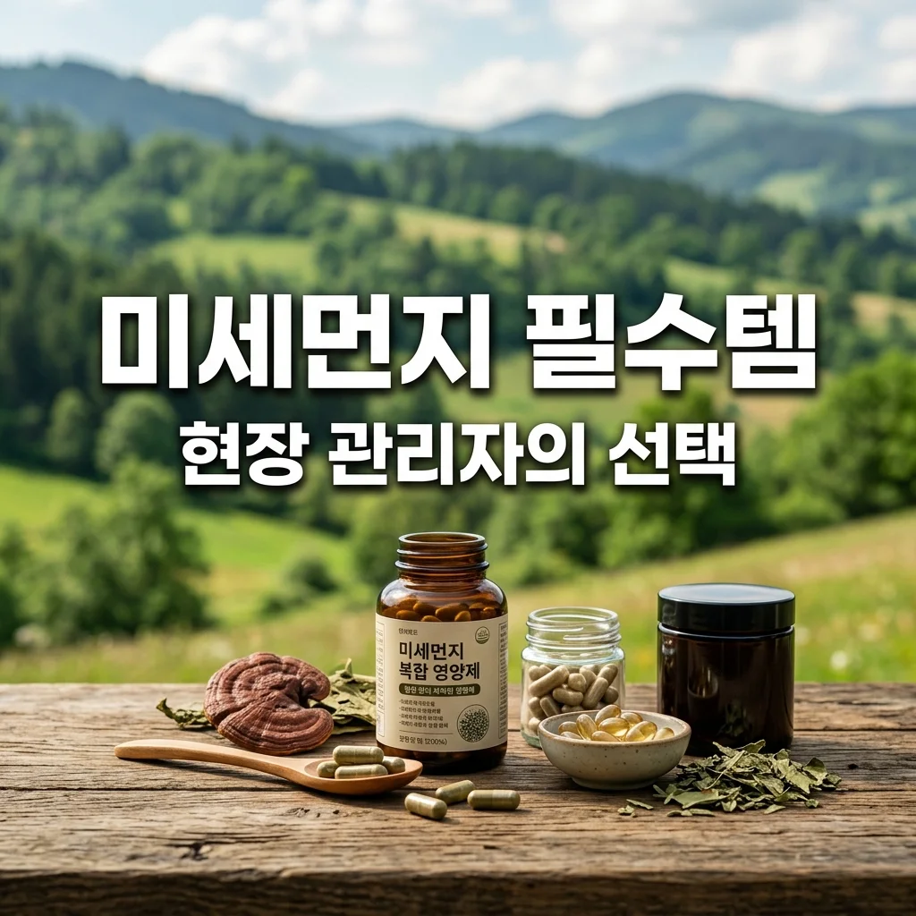 미세먼지 심한 날 조경 현장 관리자가 챙기는 영양제 3가지