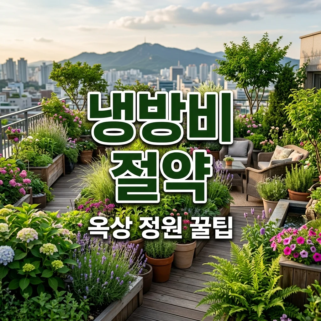 옥상 정원 효과로 여름철 전기세 절약하는 방법과 원리