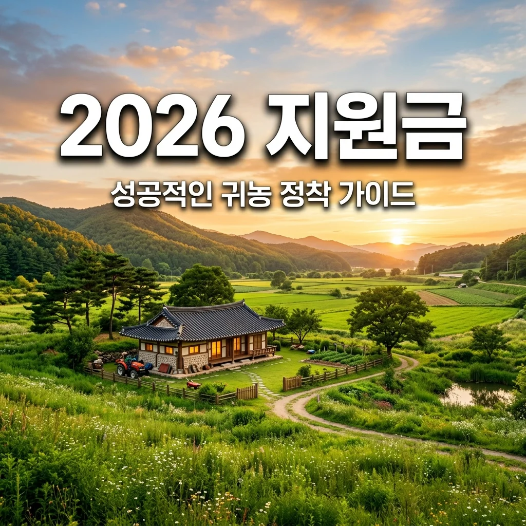 2026 귀농귀촌 지원금 가이드: 지자체별 정착 지원금 평당 단가 비교