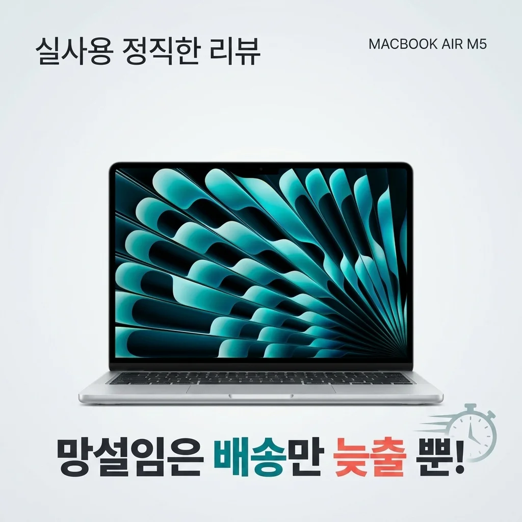 맥북에어 M5 고민은 배송만 늦출 뿐! 실사용 솔직 후기