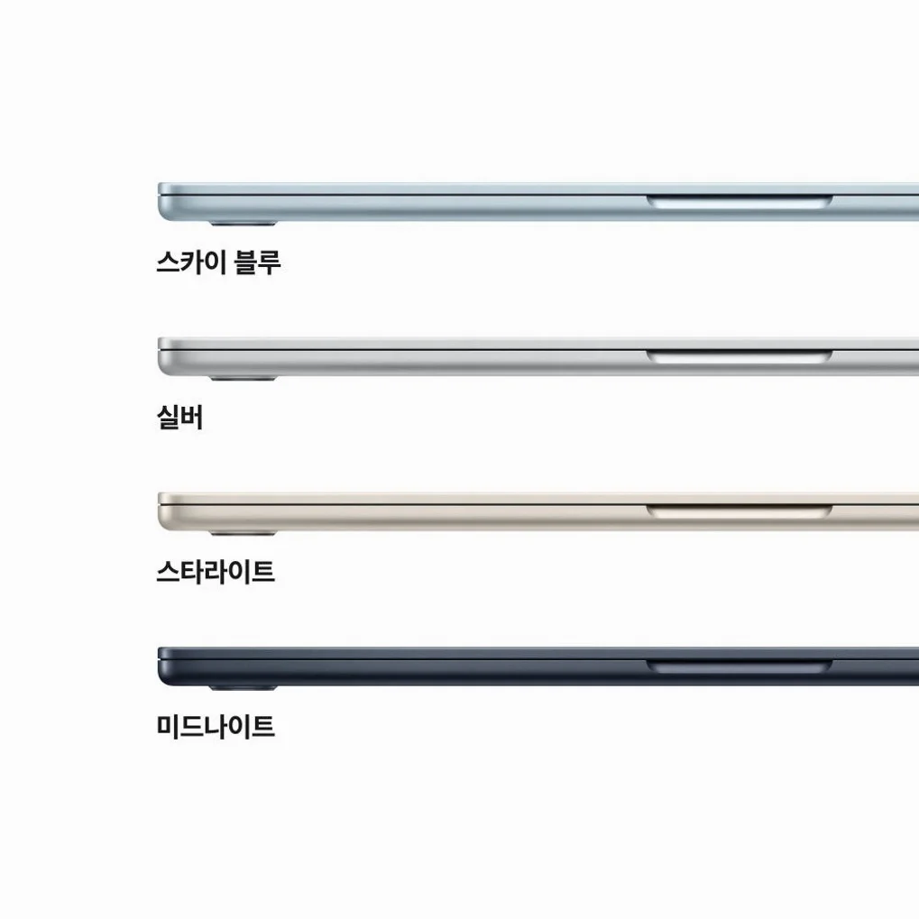 애플 맥북에어 15 M5 CPU 10코어 GPU 10코어 16GB, 512GB, 실버 상세 이미지 2