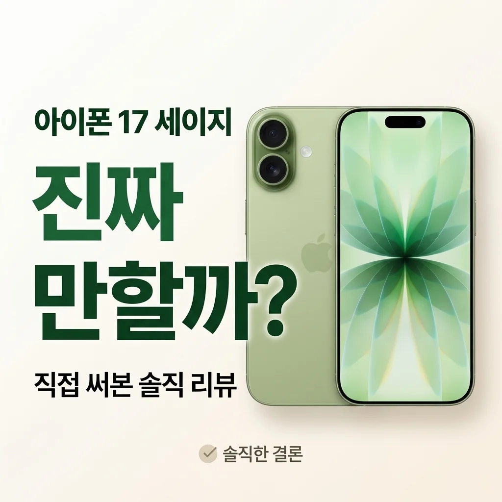 애플 아이폰 17 세이지 직접 써보니, 진짜 살만할까?