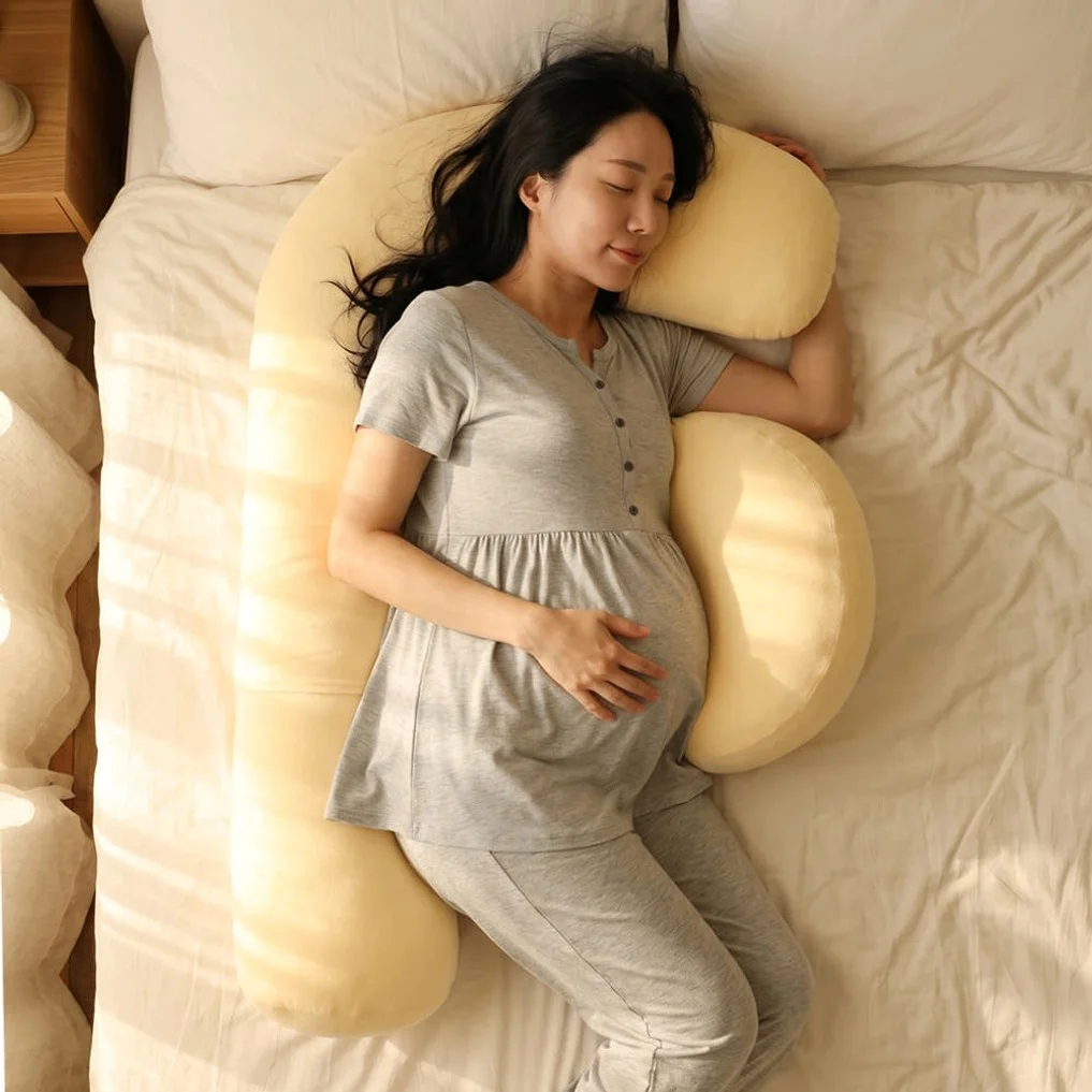 바르맘 임산부 바디필로우 F자 베개 임신 축하 선물 바디필로 시기 상세 이미지 7