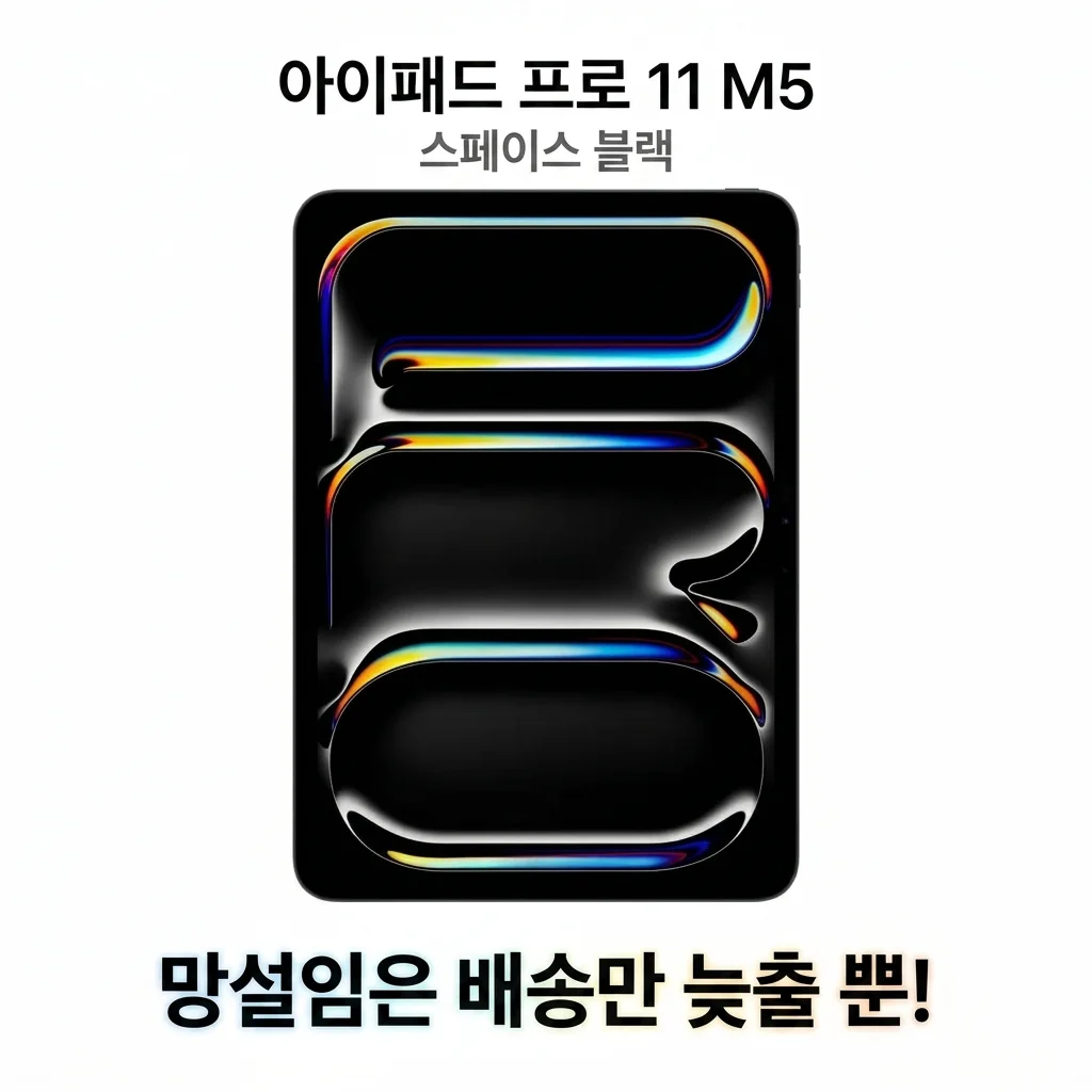 아이패드 프로 11 M5 스페이스 블랙, 고민은 배송만 늦출 뿐