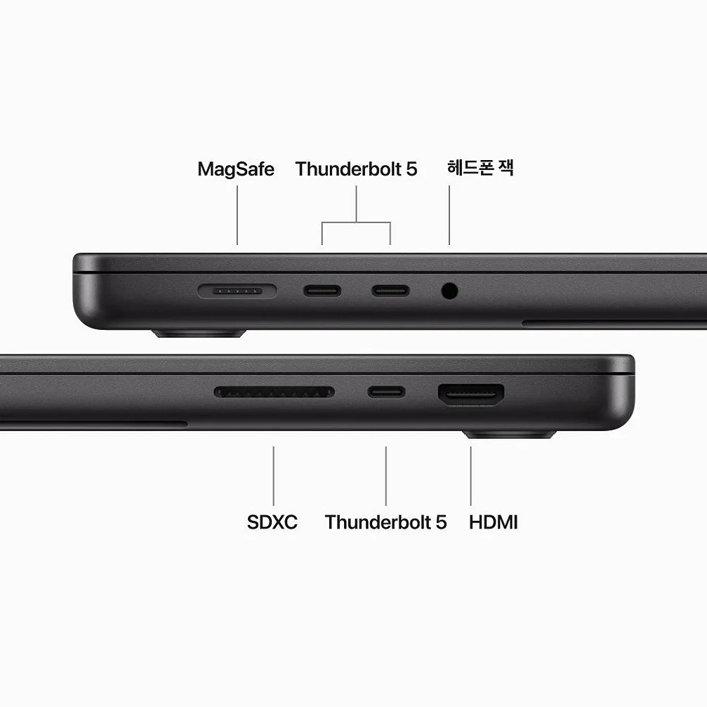 애플 맥북프로 16 M5 Pro CPU 18코어 GPU 20코어 24GB, 1TB, 스페이스 블랙 상세 이미지 3