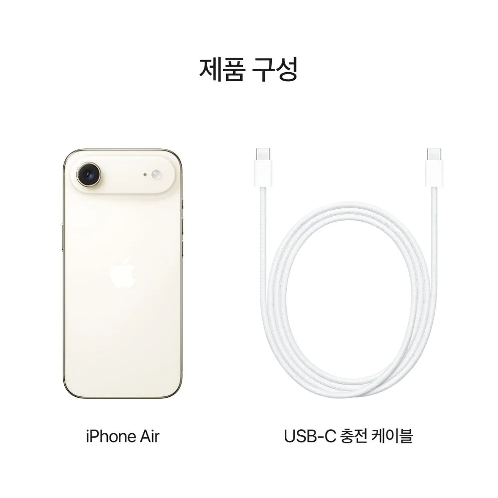 애플 아이폰 에어 자급제 eSIM전용 256GB, 라이트 골드 상세 이미지 9