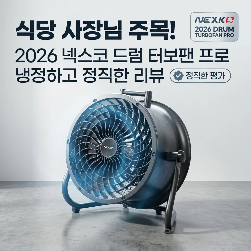 식당 사장님들 주목! 26년형 넥스코 드럼터보팬 프로 실사용 솔직 후기