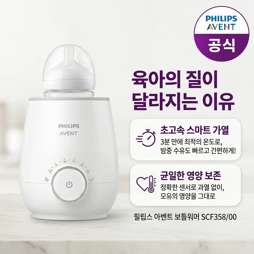 필립스아벤트 보틀워머 SCF358/00, 육아의 질이 달라지는 이유