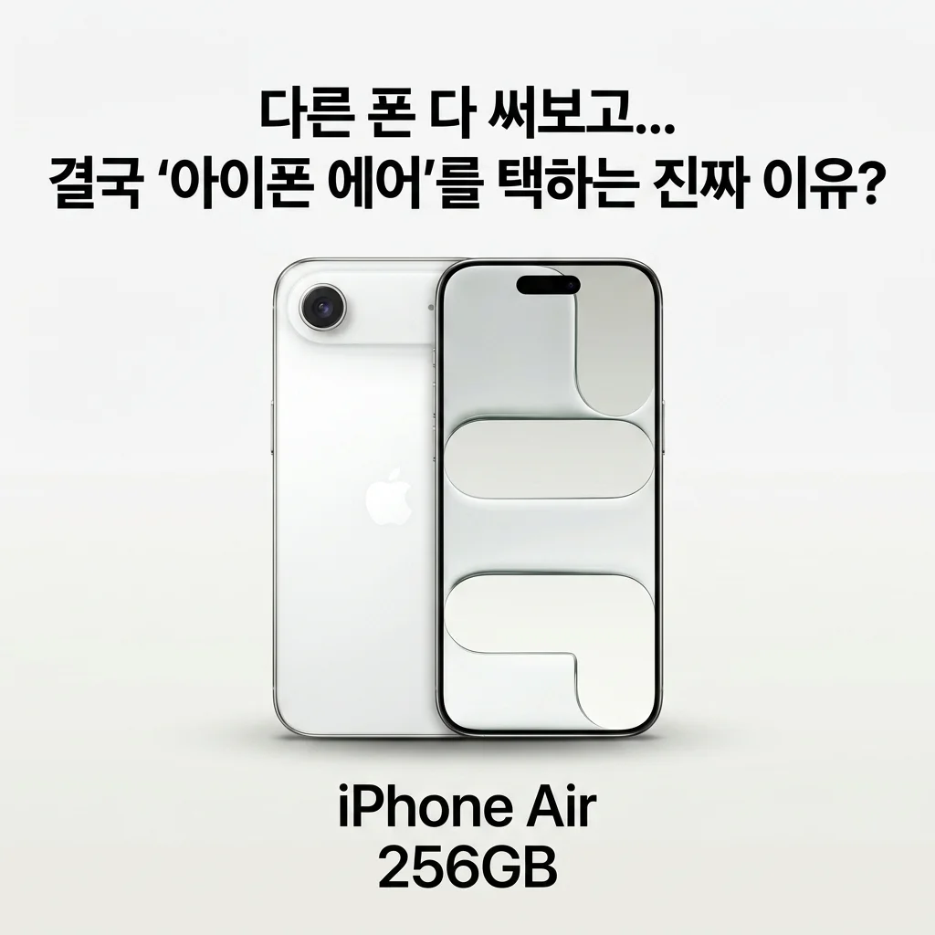 애플 아이폰 에어 256GB, 왜 다들 돌고 돌아 이걸 선택할까?