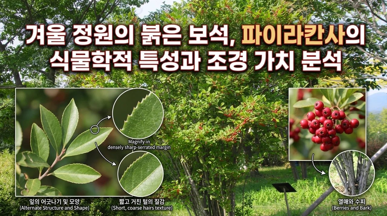겨울 정원의 붉은 보석, 낙상홍의 식물학적 성상과 조경학적 가치 분석